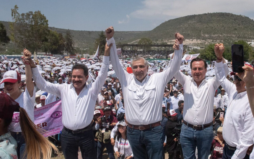 Anuncia en Tecamachalco su renuncia a la Segob: Adán Augusto López.