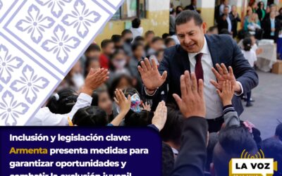 Inclusión y legislación clave: Armenta presenta medidas para garantizar oportunidades y combatir la exclusión juvenil.