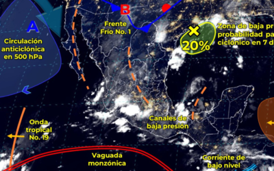 ¡Prepárate para el Frío! Primer Frente Frío de la Temporada Traerá Lluvias y Vientos